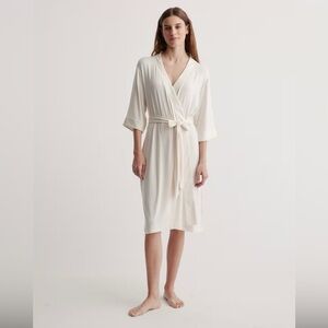 Quince Ivory Bamboo Robe